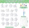 20 Set Spring DIY Painting Kit Ceramic to Paint Your Own Flowers Bee Snail Bird Butterfly Statues Unpainted Plaster Figurines Brushes Acrylic Paints Bags Party Favor for Adults